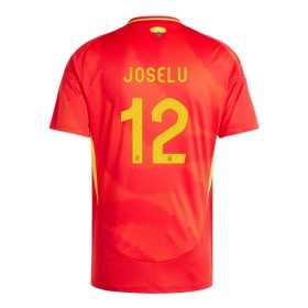 Koszulka Hiszpania Joselu 12 Domowe Euro 2024 Koszulki Piłkarskie Krótki Rękaw